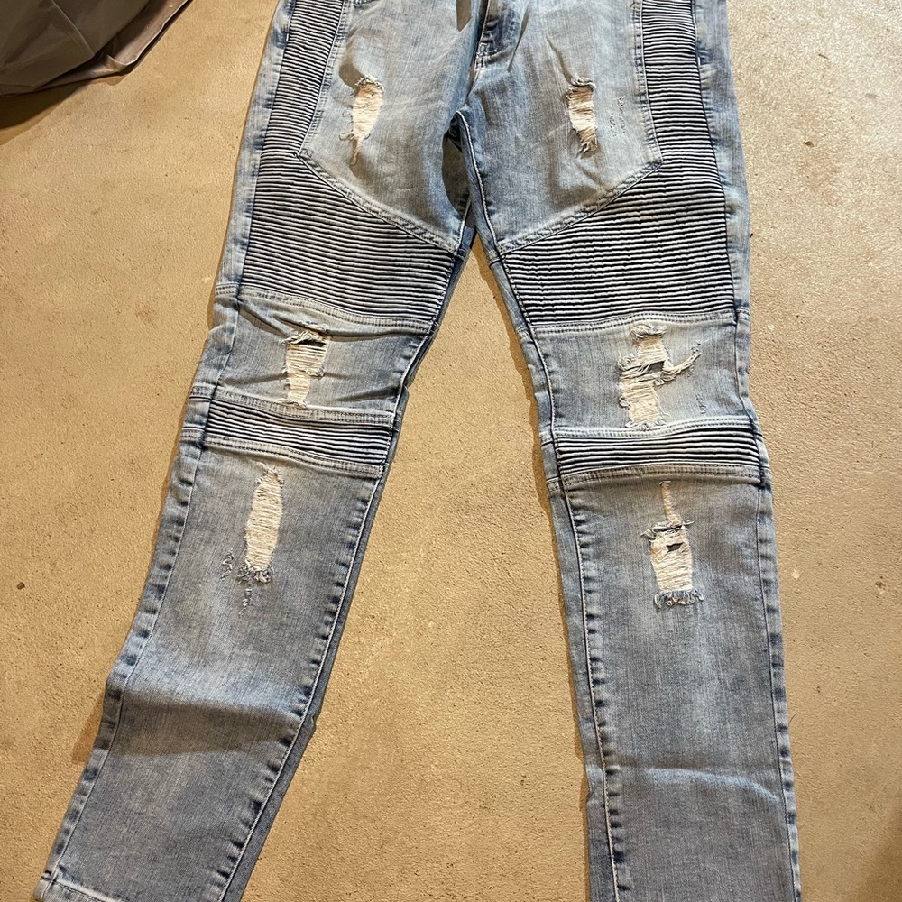 Men's Represent Biker Skinny Jeans